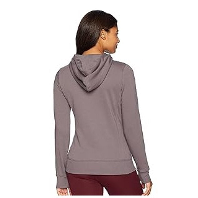 The North Face Dk Grey LS Pullover Hoodie - Size Women's Medium