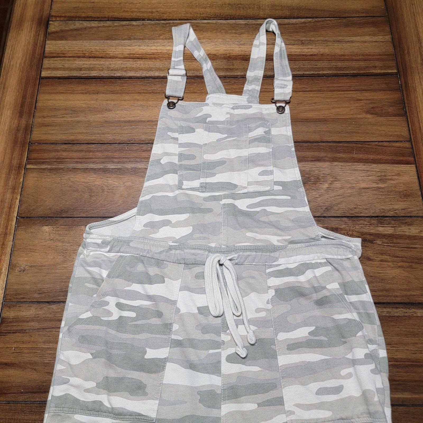 Wall Flower Grey Camo Pants Overalls - Size Large
