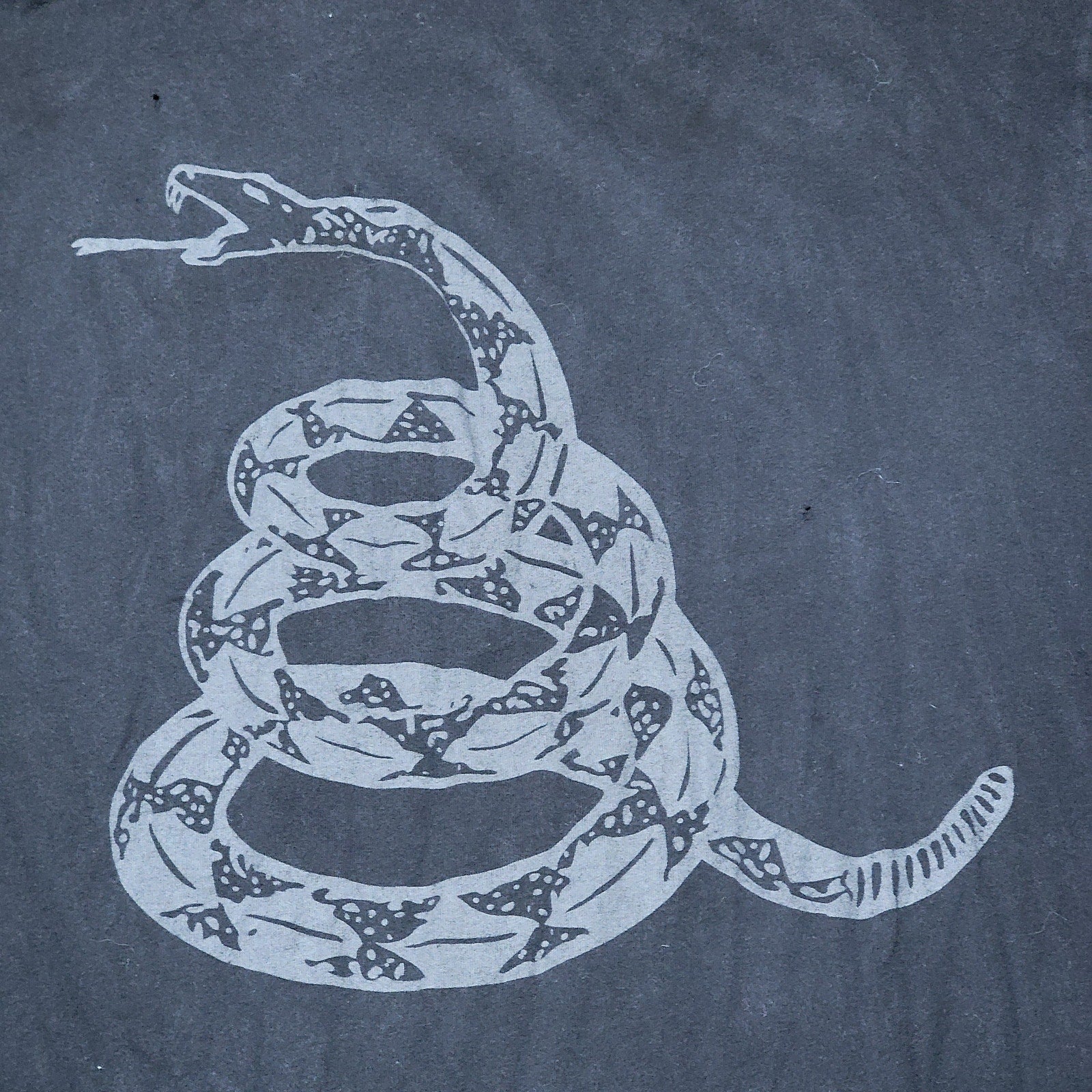 Grunt Style Black Unisex Tee Don't Tread On Me Snake - Size Large