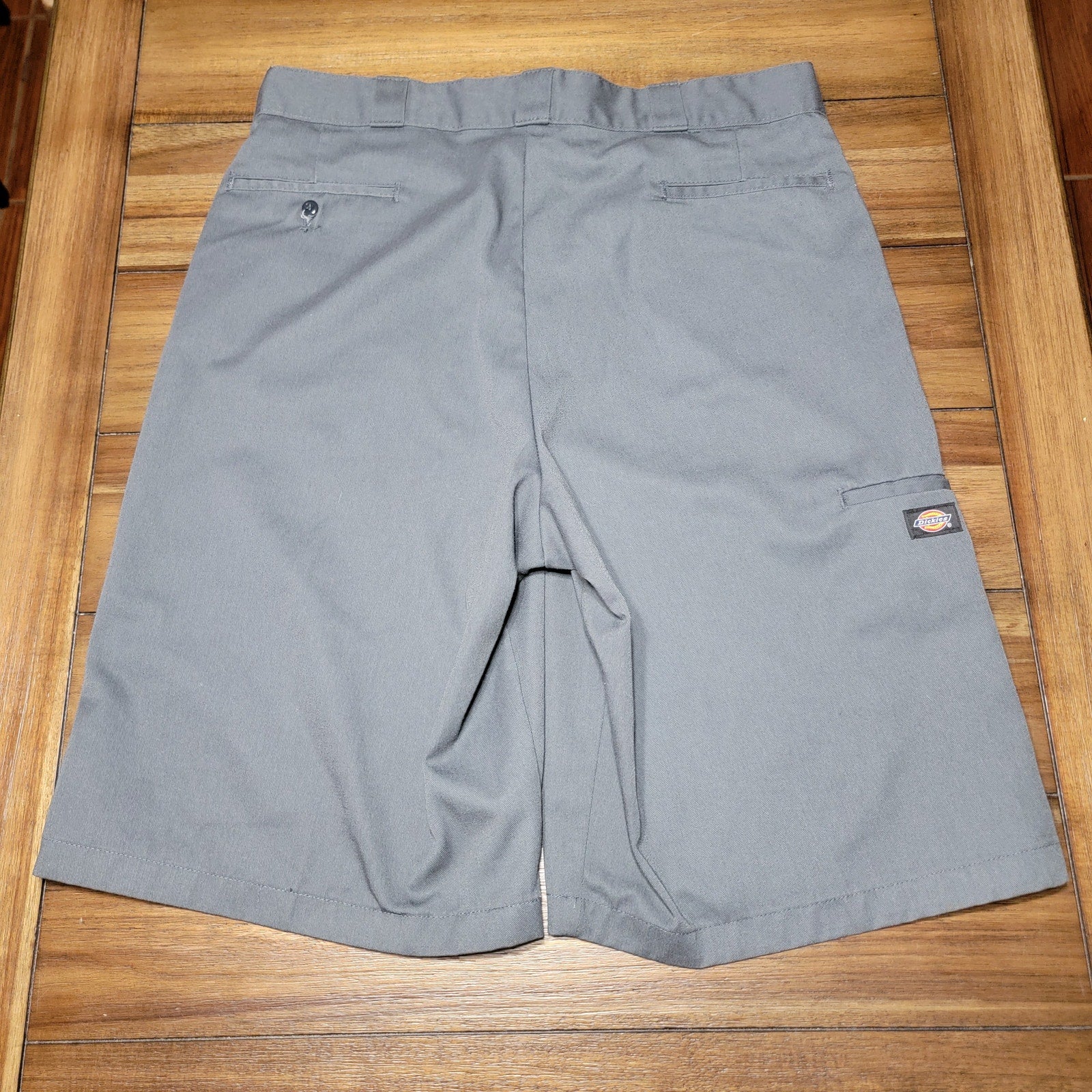 Dickies Dark Grey Loose Fit Cargo Shorts - Size 38
