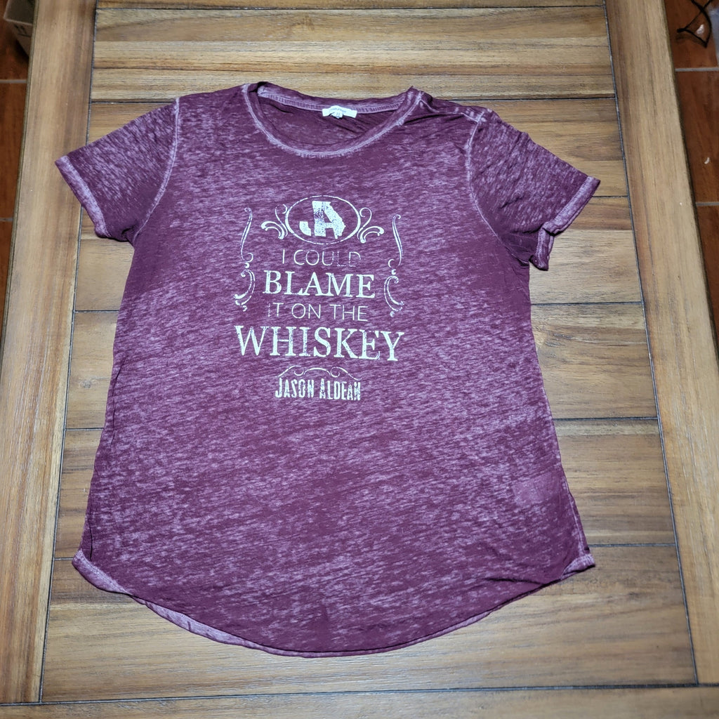 Maurices Thin Tee Jason Aldean "I Could Blame It On The Whiskey" - Size Large