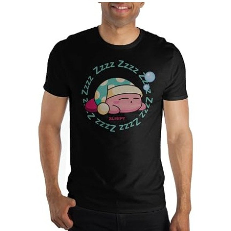 Kirby Black Unisex Tee "Zzz Sleepy Zzz" - Size XL