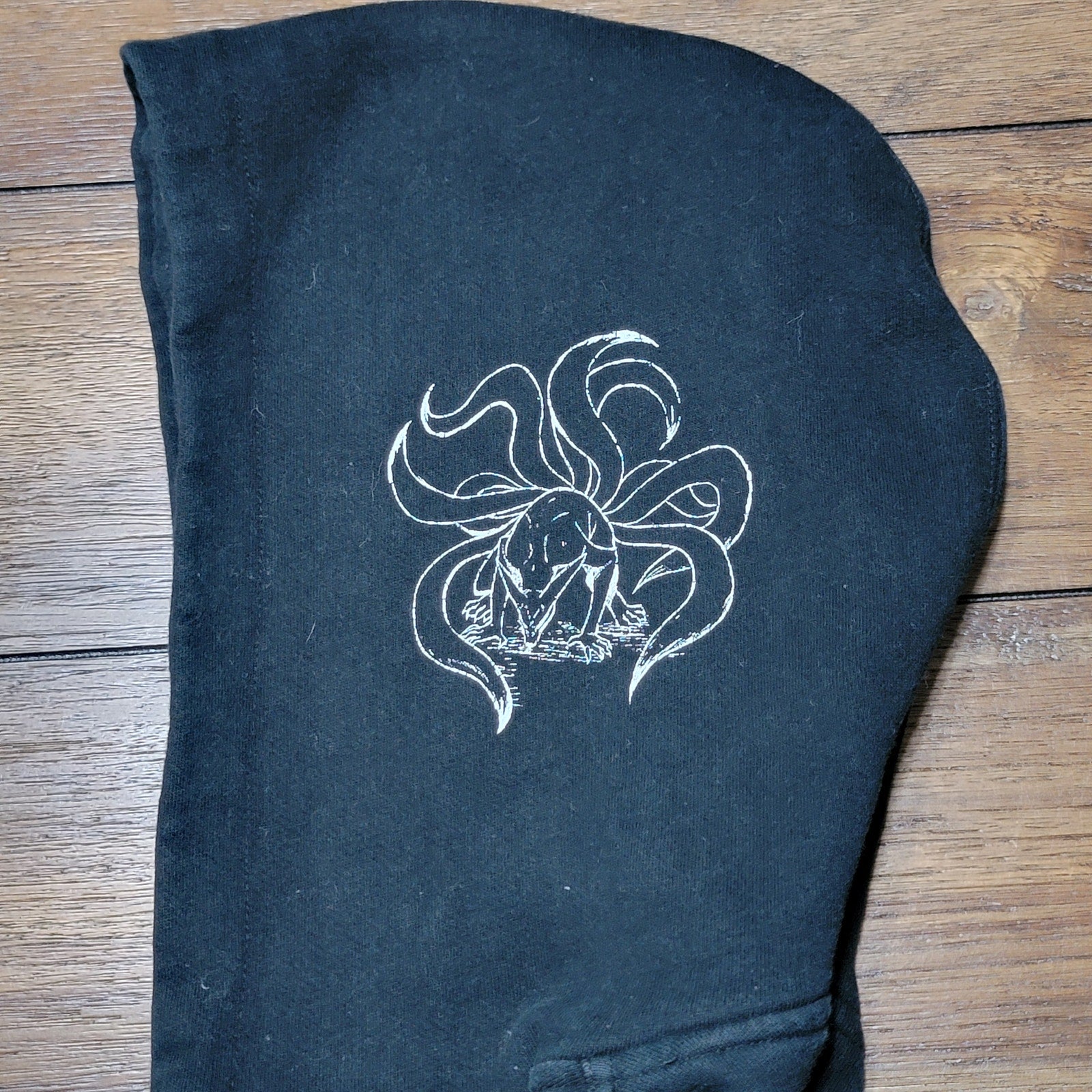 Naruto Shippuden Black Unisex Pullover Hoodie "Primitive" - Size Small