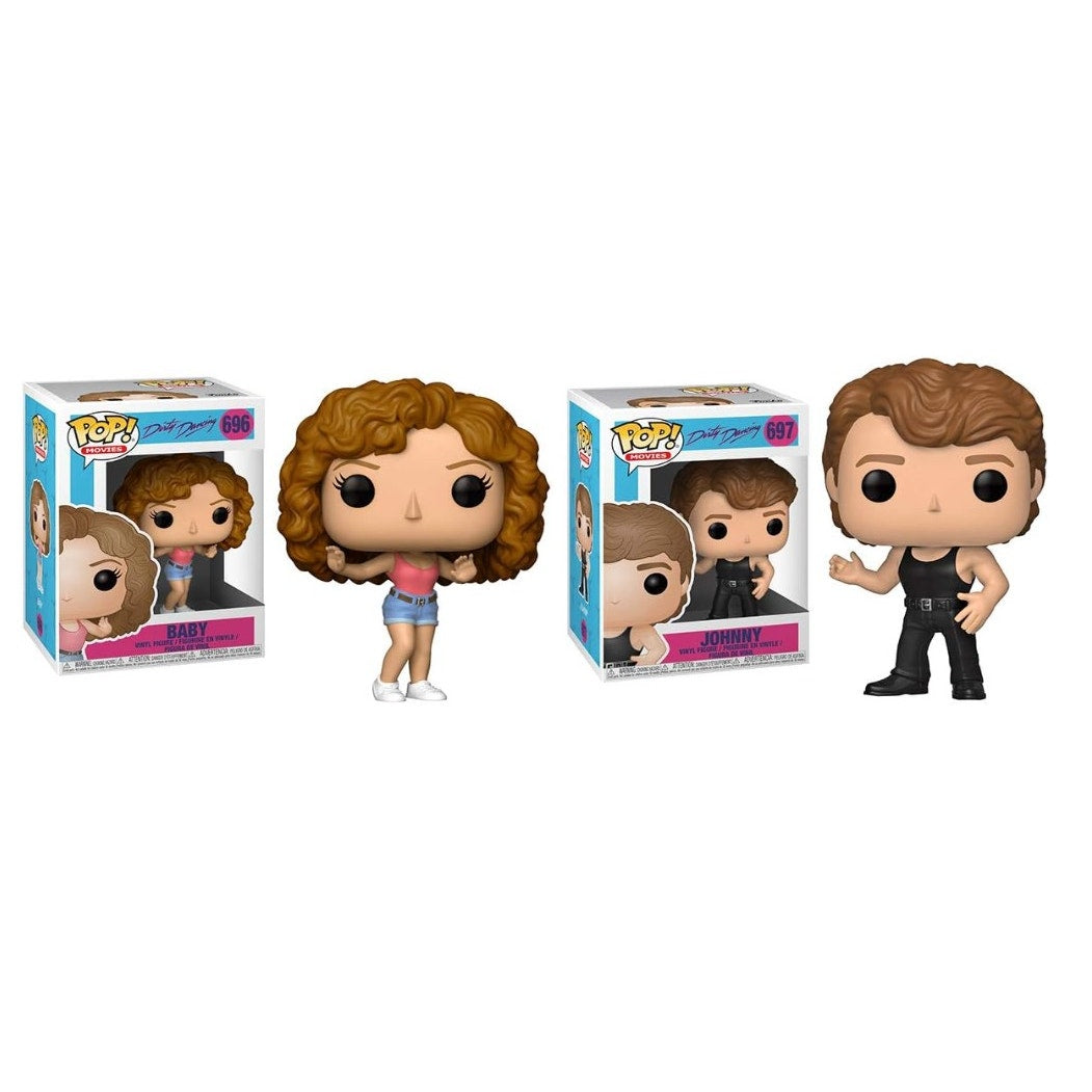 Set of 2 POP! Movies Dirty Dancing: Baby #696 & Johnny #697 - NEW