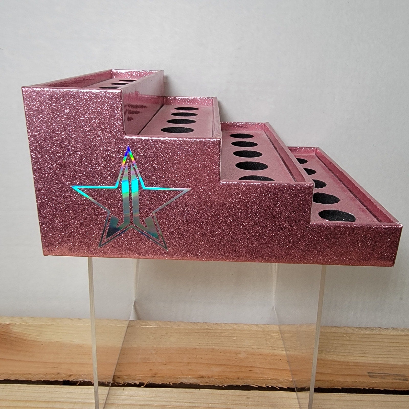 Jeffree Star Cosmetics Makeup Display Holder: Pink Glitter - NWOT