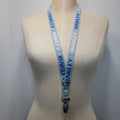 Oakley Grey & Blue Lanyard w/ Clip