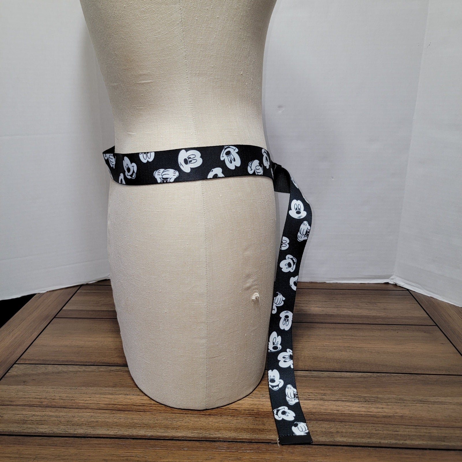 Disney B&W Mickey Mouse Belt 49.5"