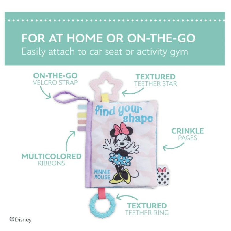 Disney Baby Minnie Mouse Deluxe Soft Book "Find Your Shape" - NWT