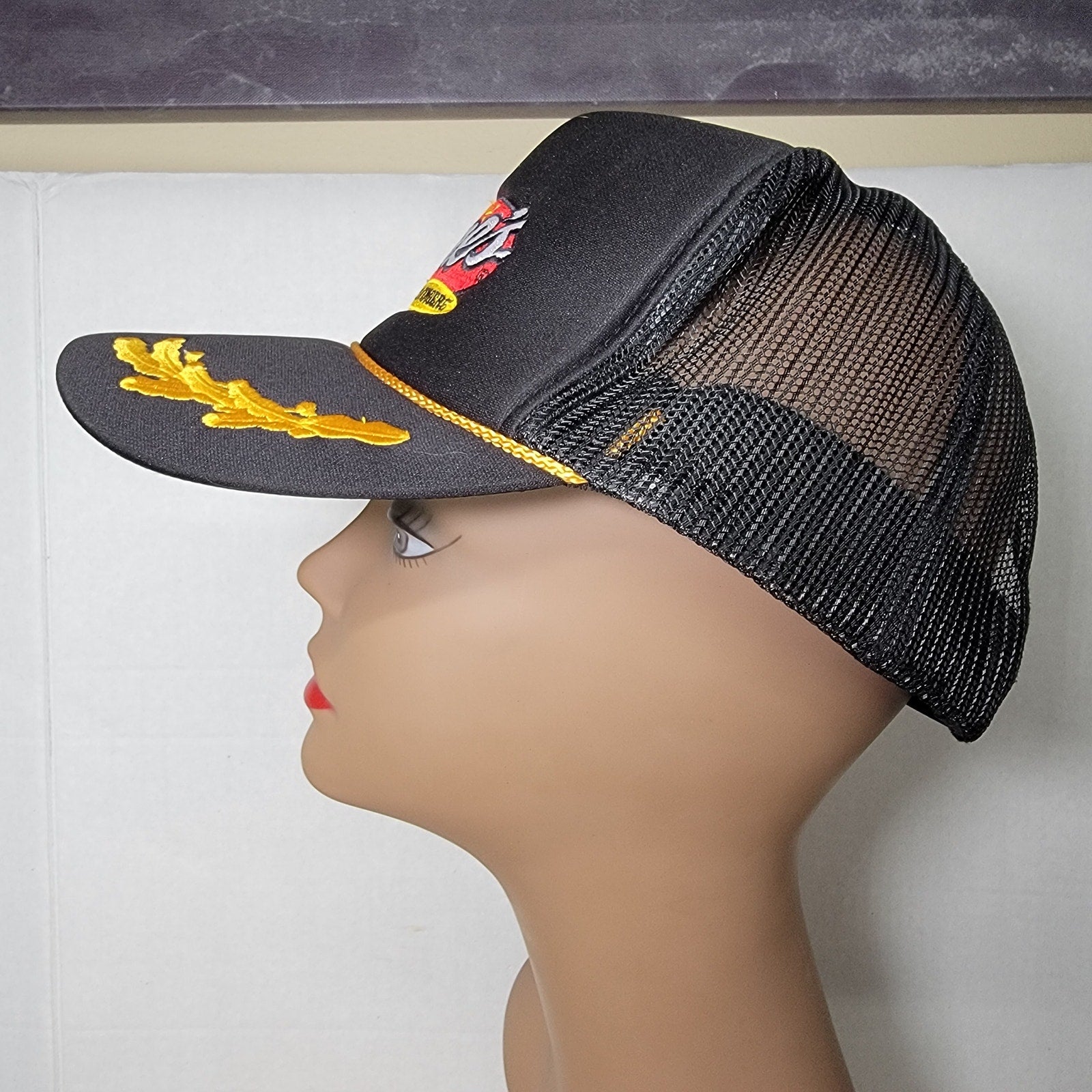 Raising Cains Black Snapback Trucker Hat