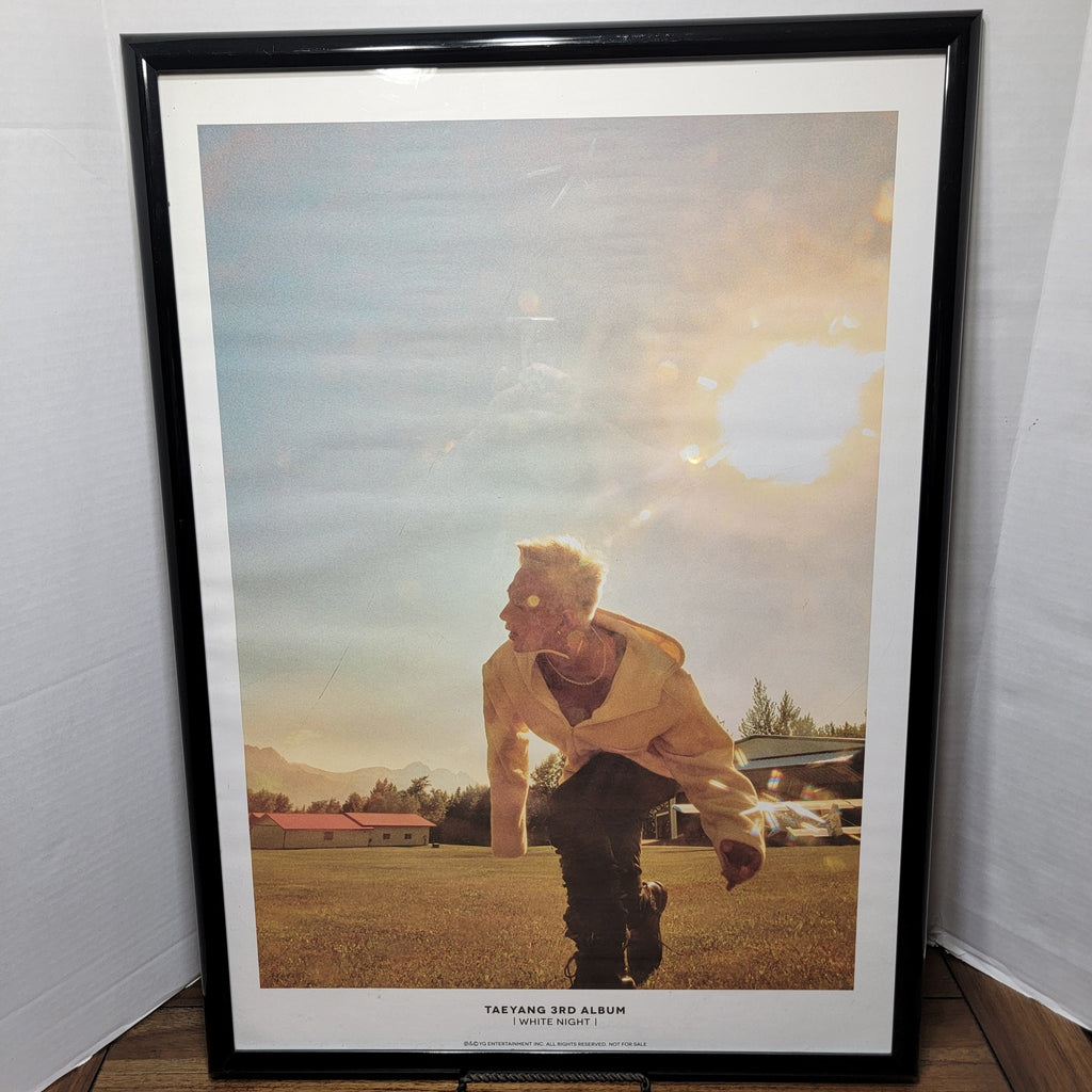 Taeyang Framed Picture "3rd Album White Night" - 21" x 29"
