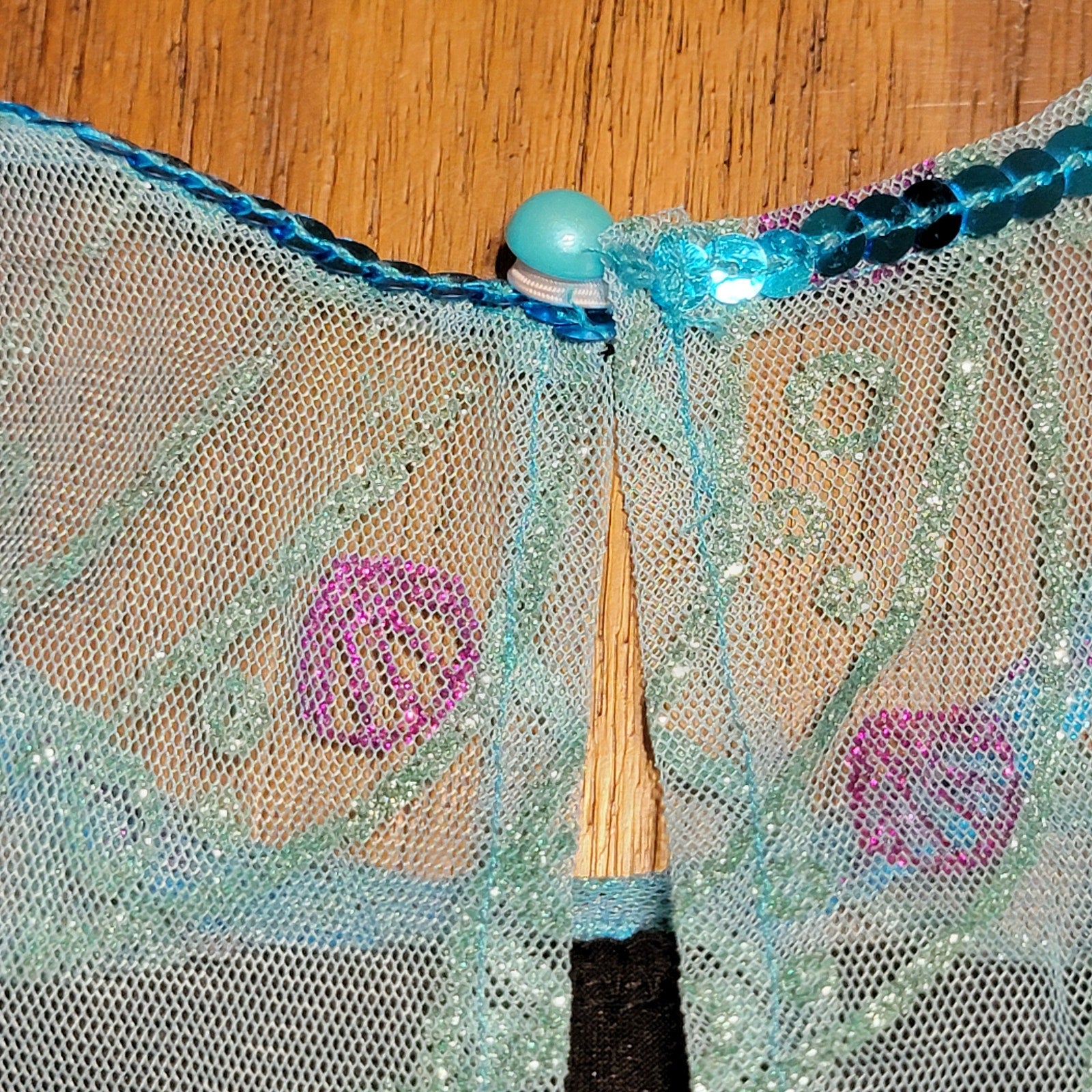 Spirit Halloween Girls Blue Mermaid Jumpsuit - Size Small