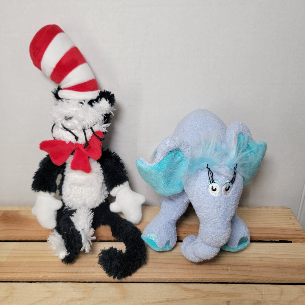 Set of 2 Dr. Seuss Plush Toys: Cat In The Hat & Horton