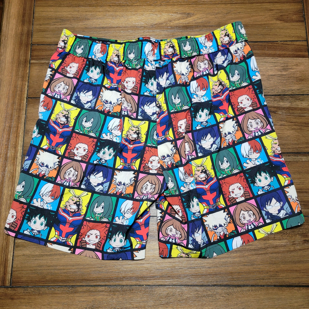 My Hero Academia Character Squares Swim Trunks - Size XL (40-42)