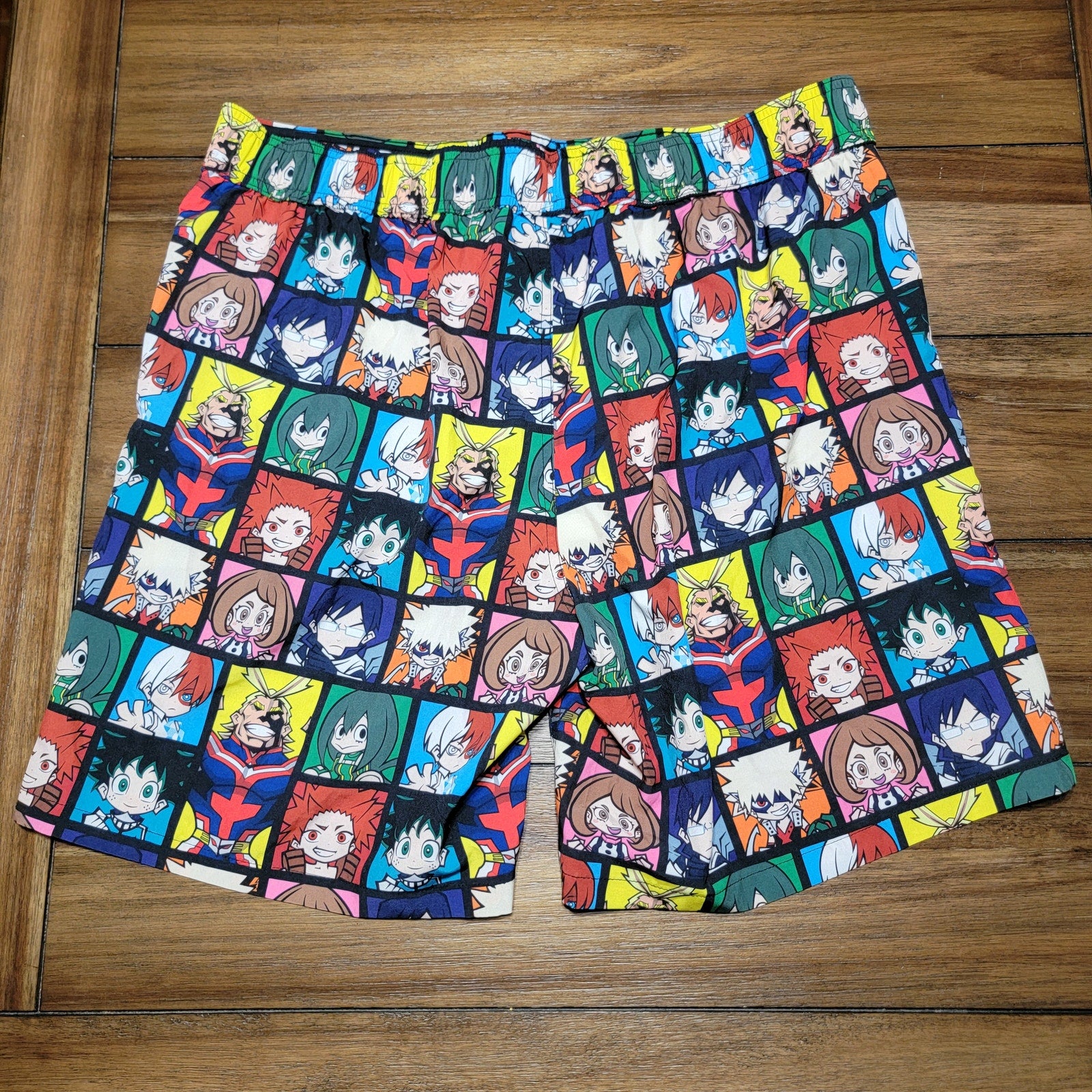 My Hero Academia Character Squares Swim Trunks - Size XL (40-42)