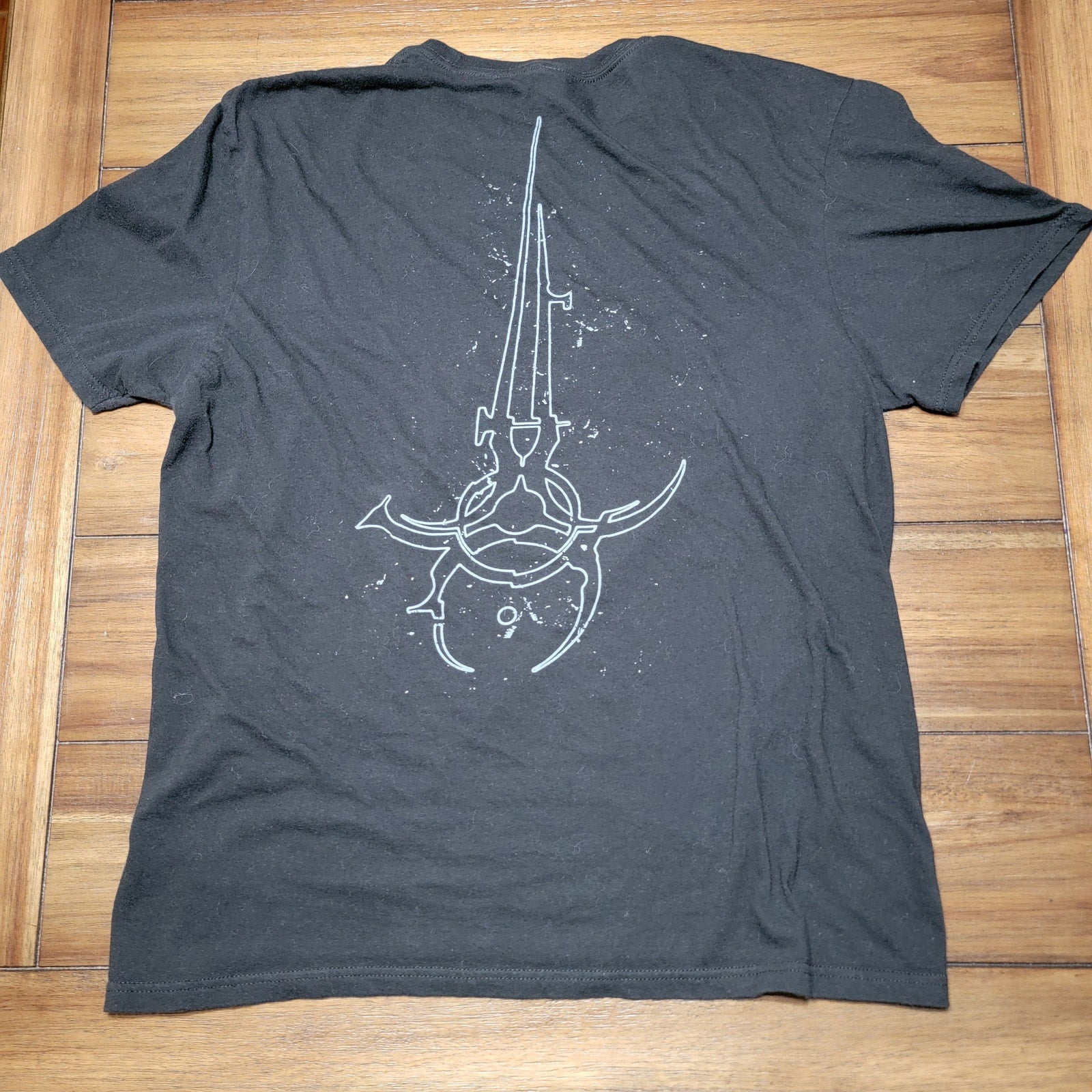 Cybersigilism Graphic Black Unisex Tee - Size Large