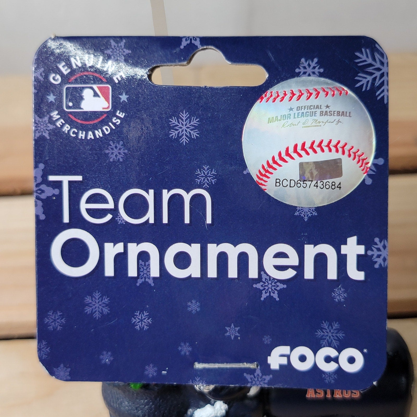 MLB Houston Astros Christmas Ornament Santa on a Tractor - NWT