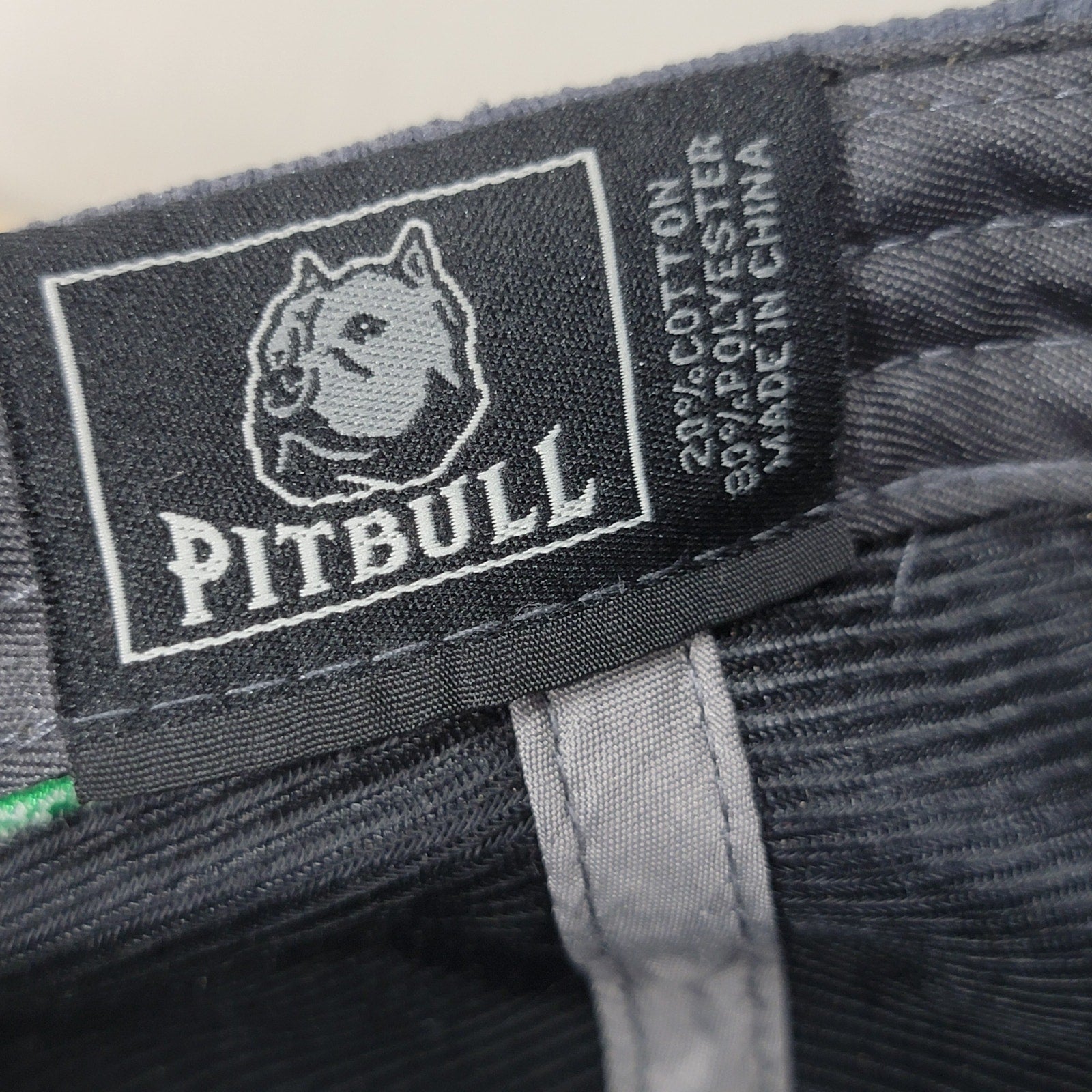 Pitbull Neon Green & Black "TX" Snapback Ballcap w/ Green Bull