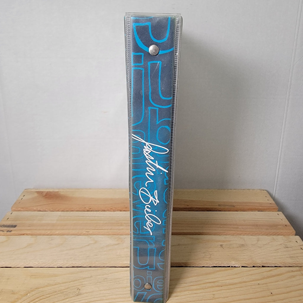 Justin Bieber Blue Binder w/ Dividers & Journal
