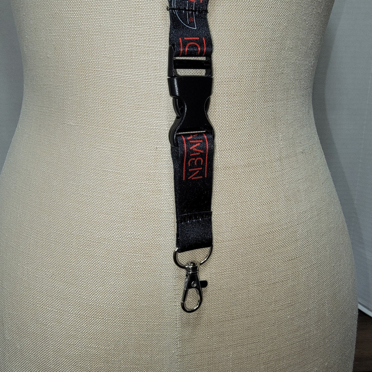 Chiraku Ramen / Ramen Raku Black Lanyard w/ Detachable Clip
