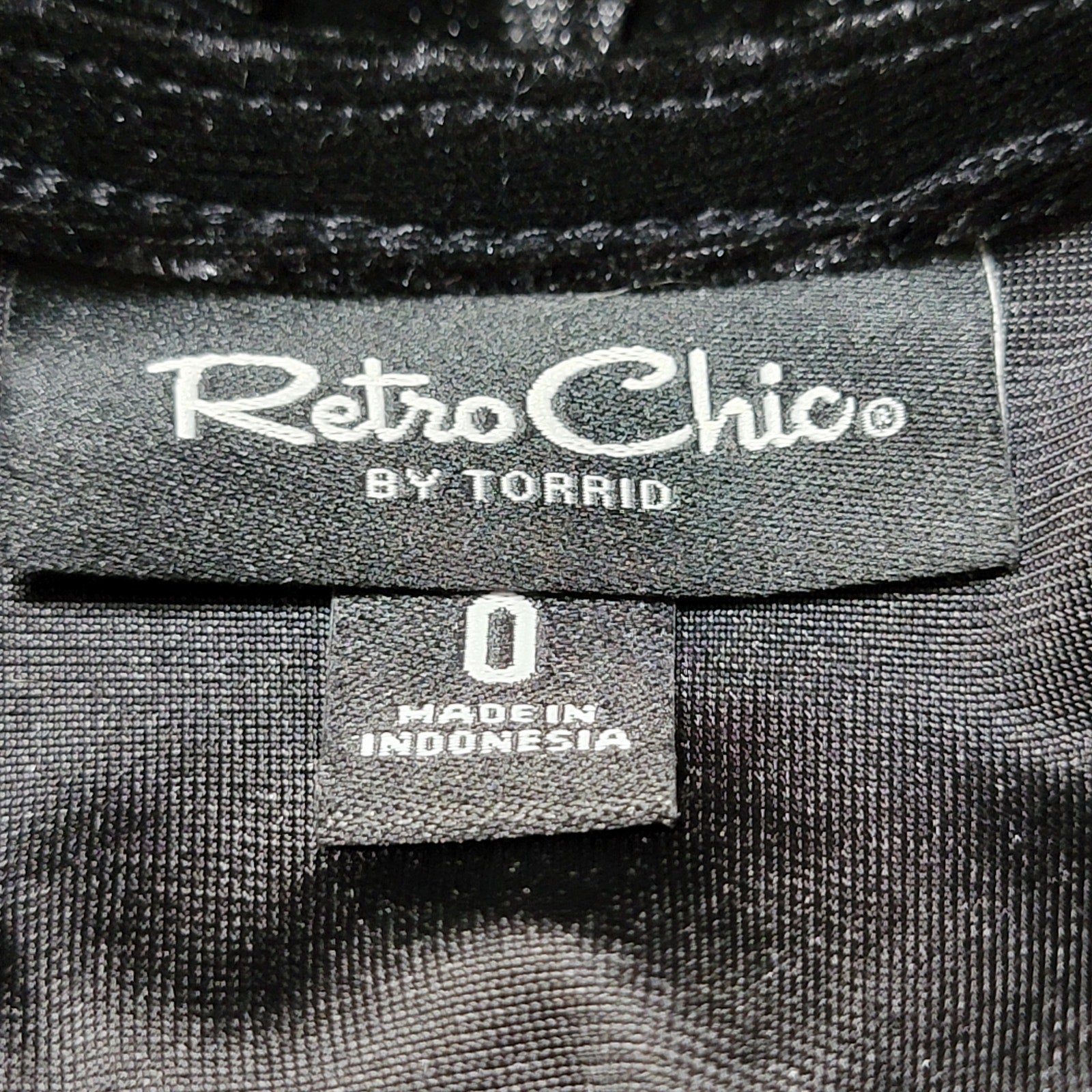 Retro Chic by Torrid Black Velvet Dress - Size 0