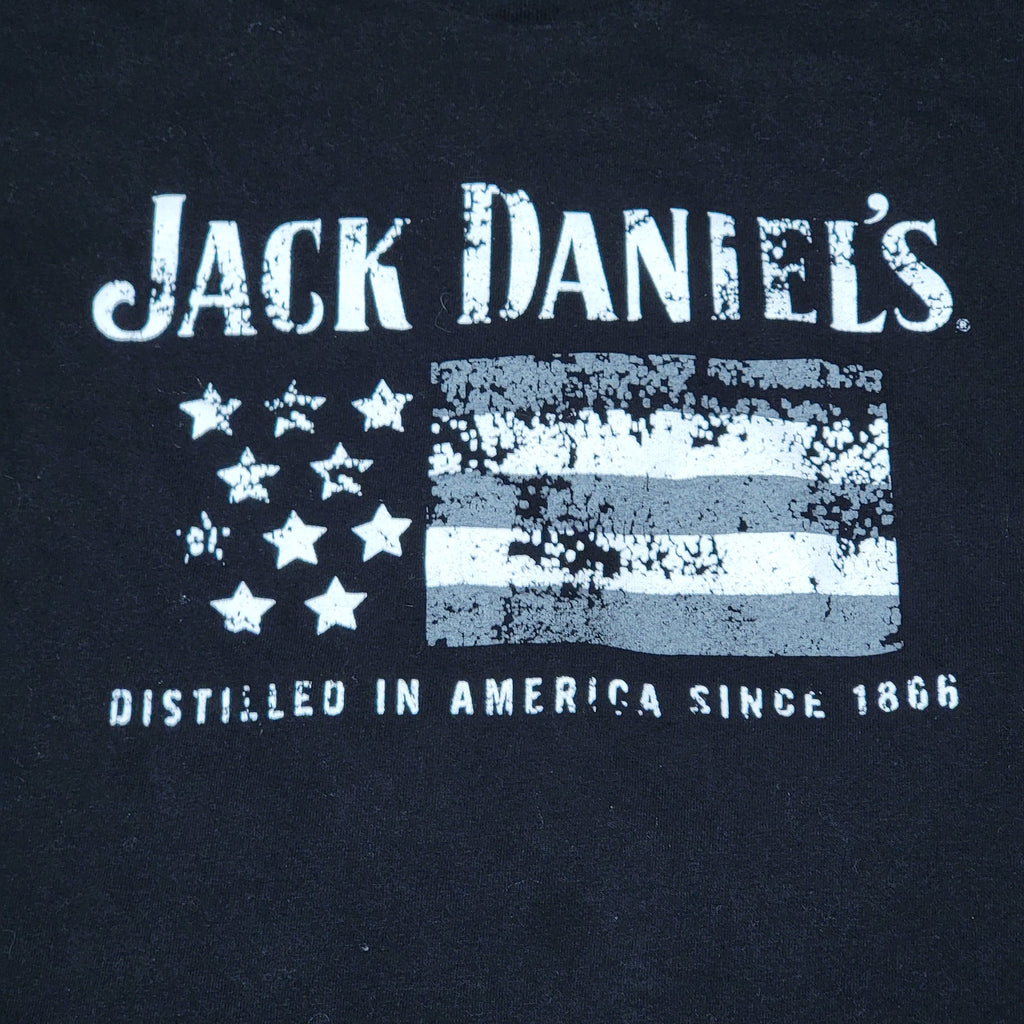 Jack Daniels Unisex Tee American Flag "Distilled In America.." - Size Large