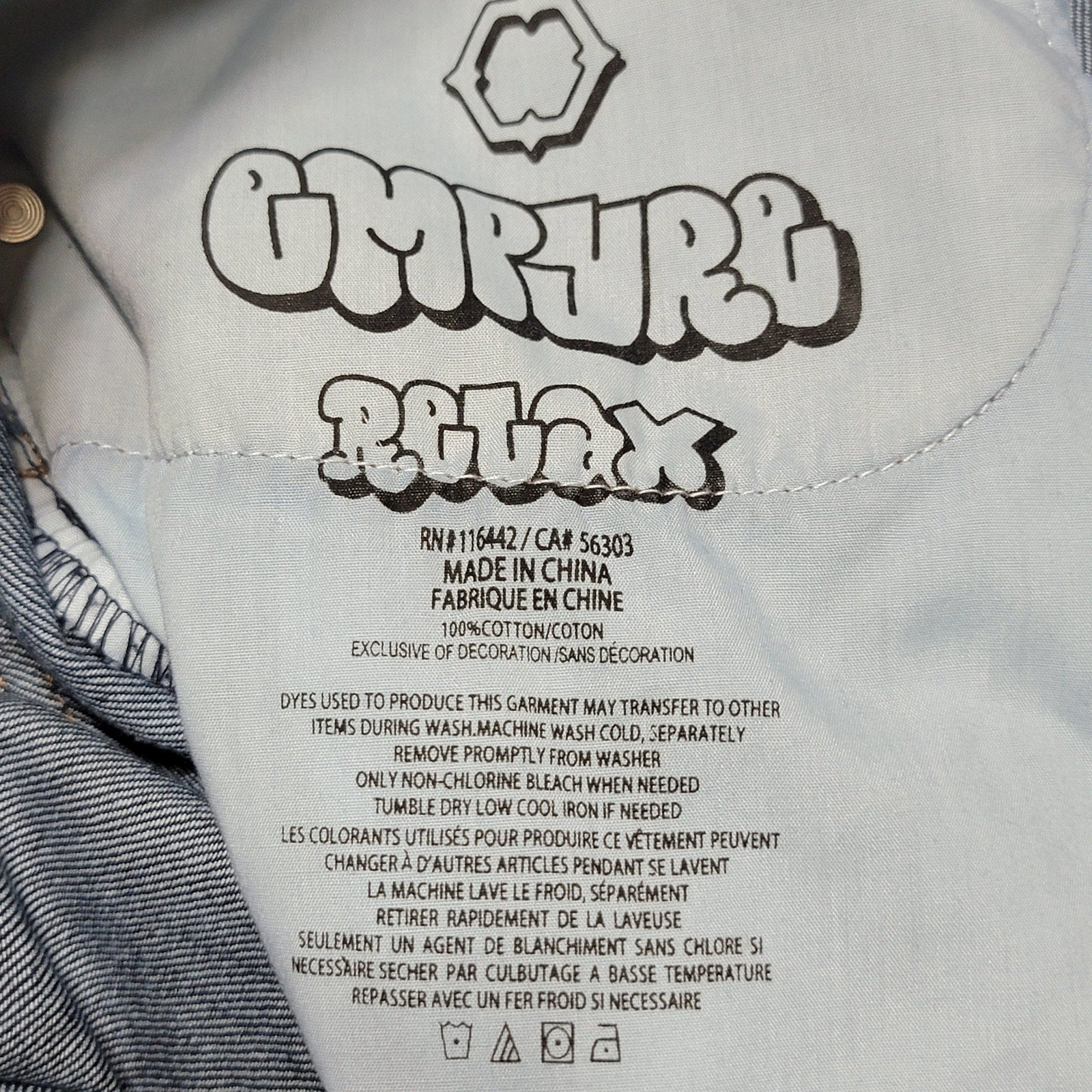 Empyre Dark Wash Skate Relax Jeans - Size 34