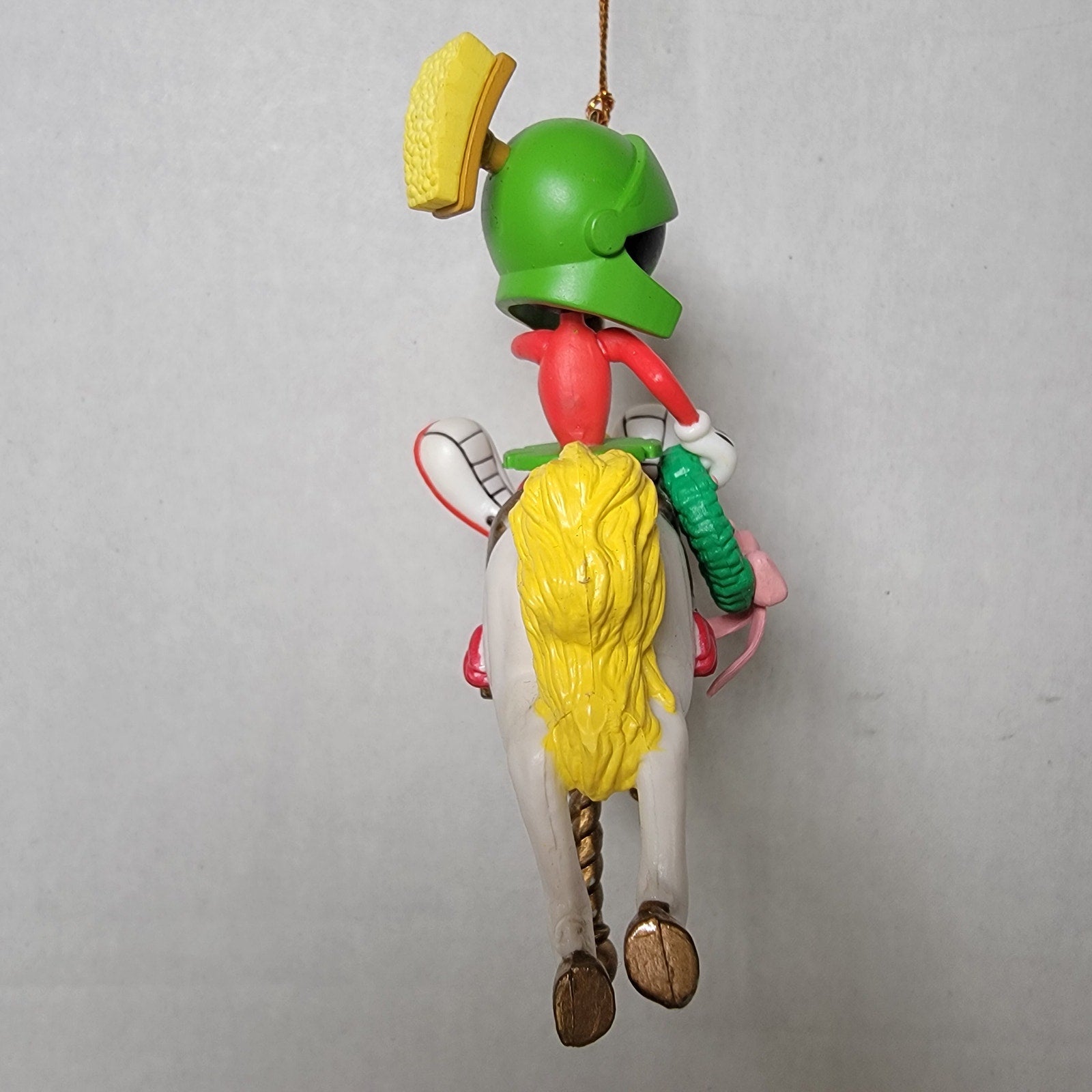 VINTAGE 1997 Looney Tunes Marvin The Martian Carousel Horse Ornament w/ Box
