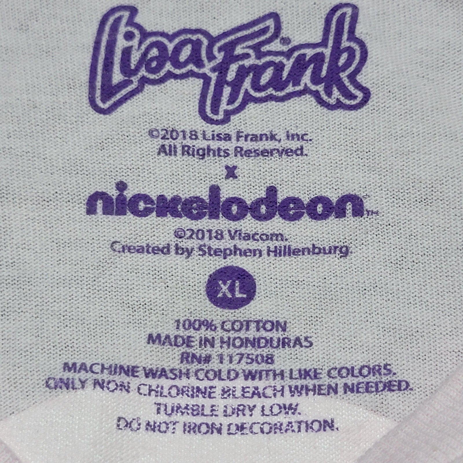 Lisa Frank X Nickelodeon Pink Tee Spongebob on a Unicorn w/ Pocket - Size XL