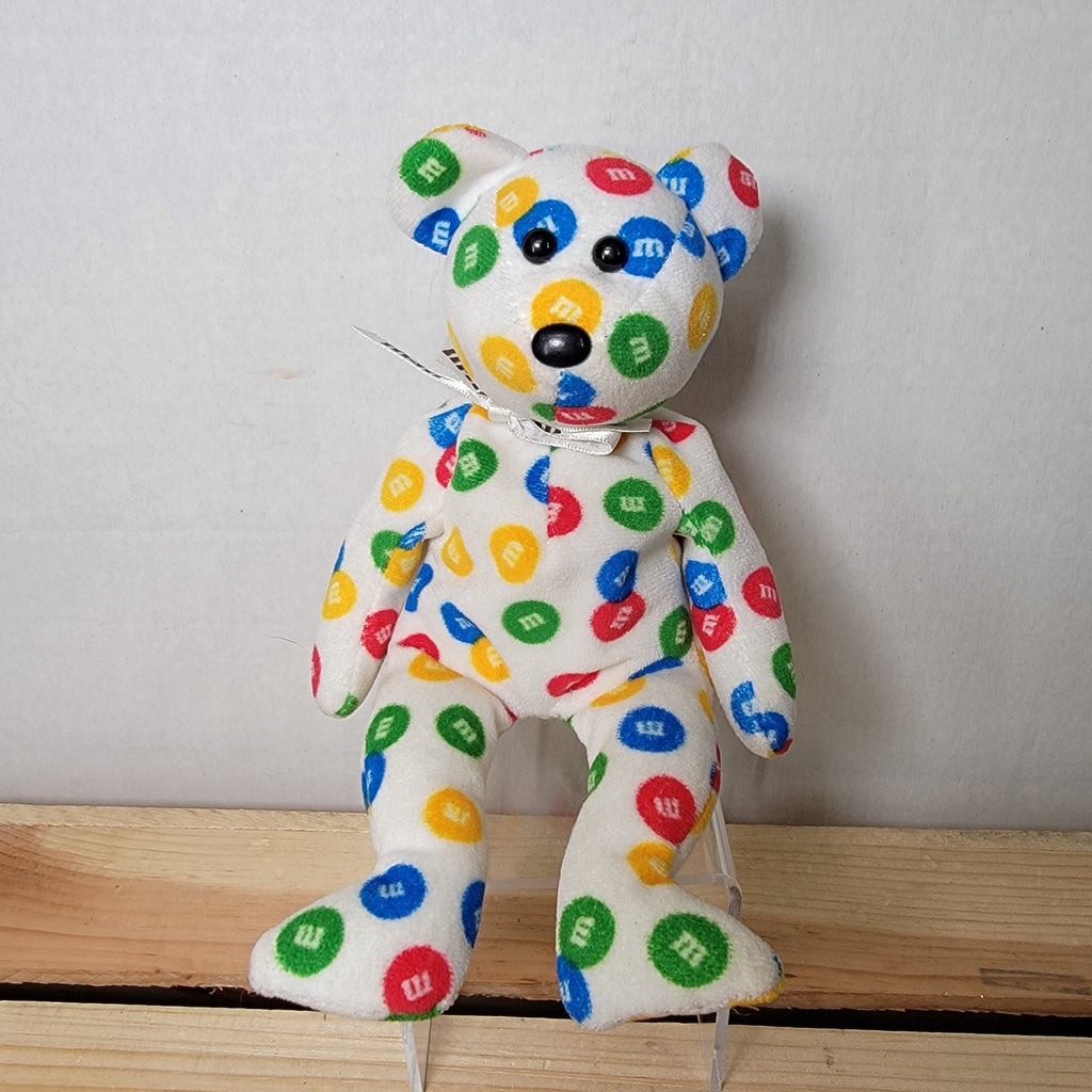 TY Beanie Baby M&M's the Bear Multicolored Version (Walgreen's Exclusive)