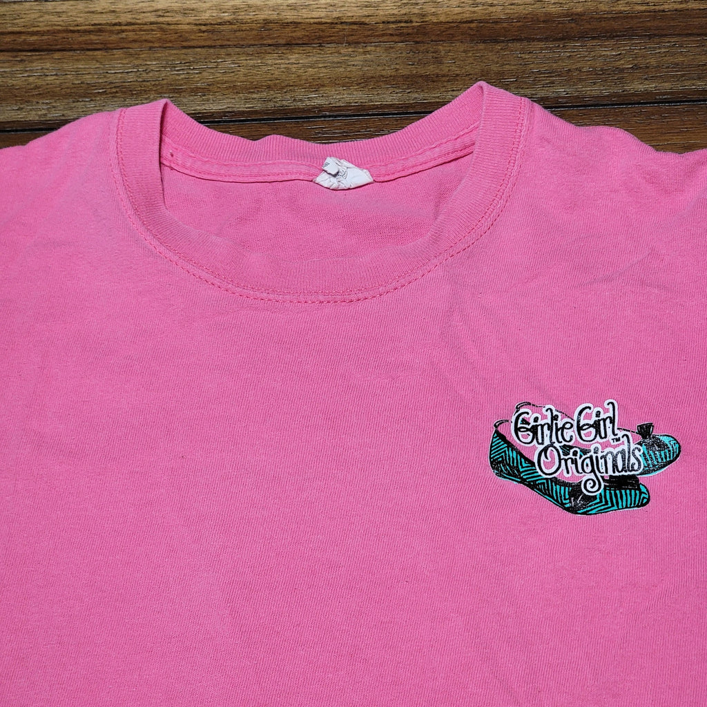 Girlie Girl Originals Pink Tee "I Like My Money..." - Size Large