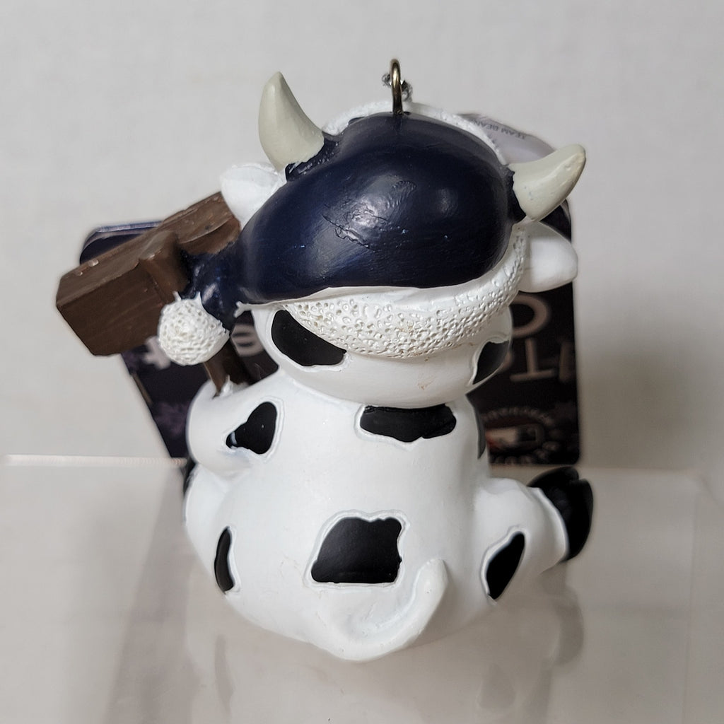 MLB Houston Astros Christmas Ornament Cow in a Santa Hat - NWT