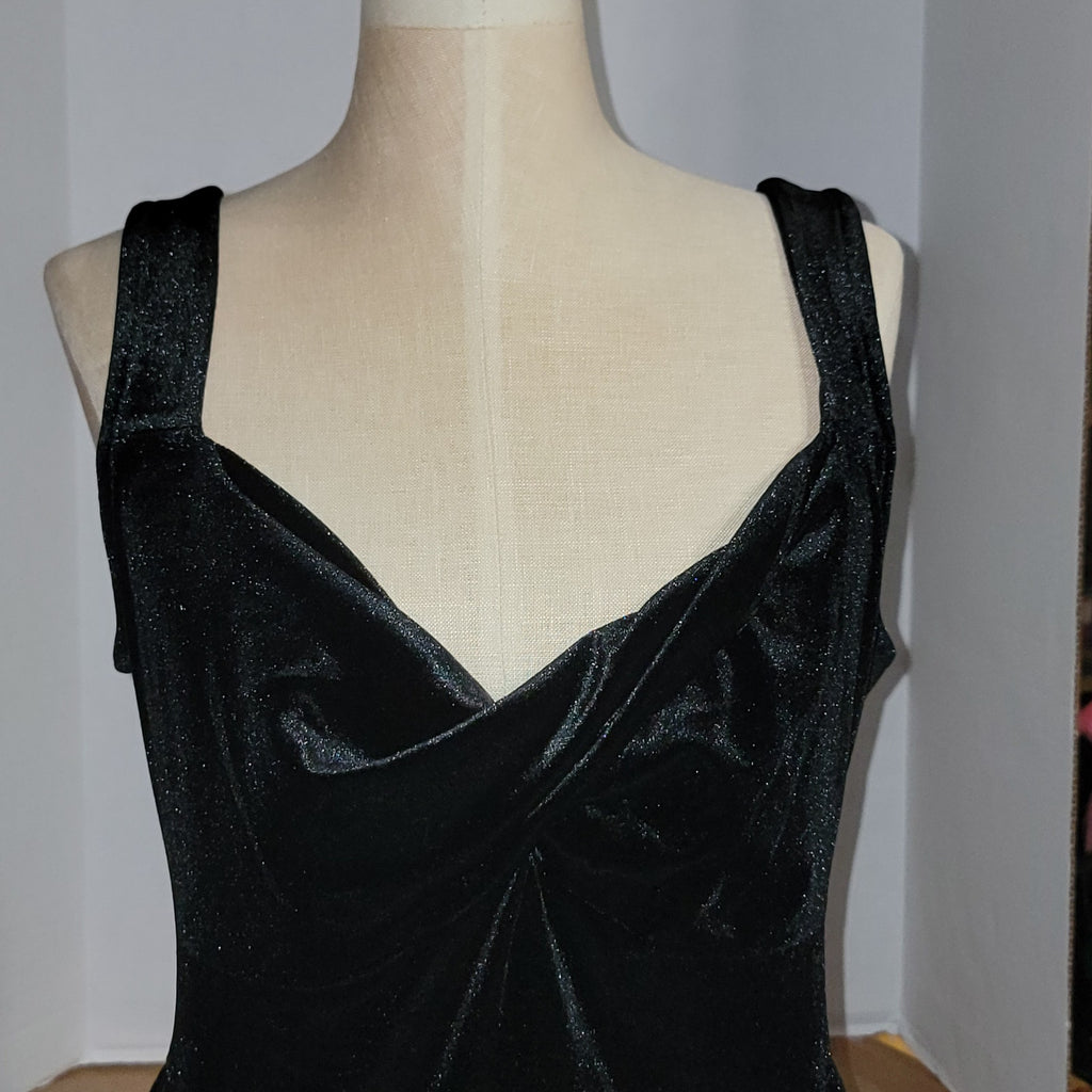 Retro Chic by Torrid Black Velvet Dress - Size 0