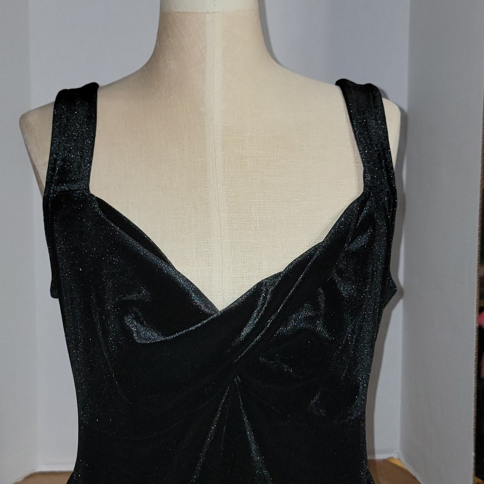 Retro Chic by Torrid Black Velvet Dress - Size 0