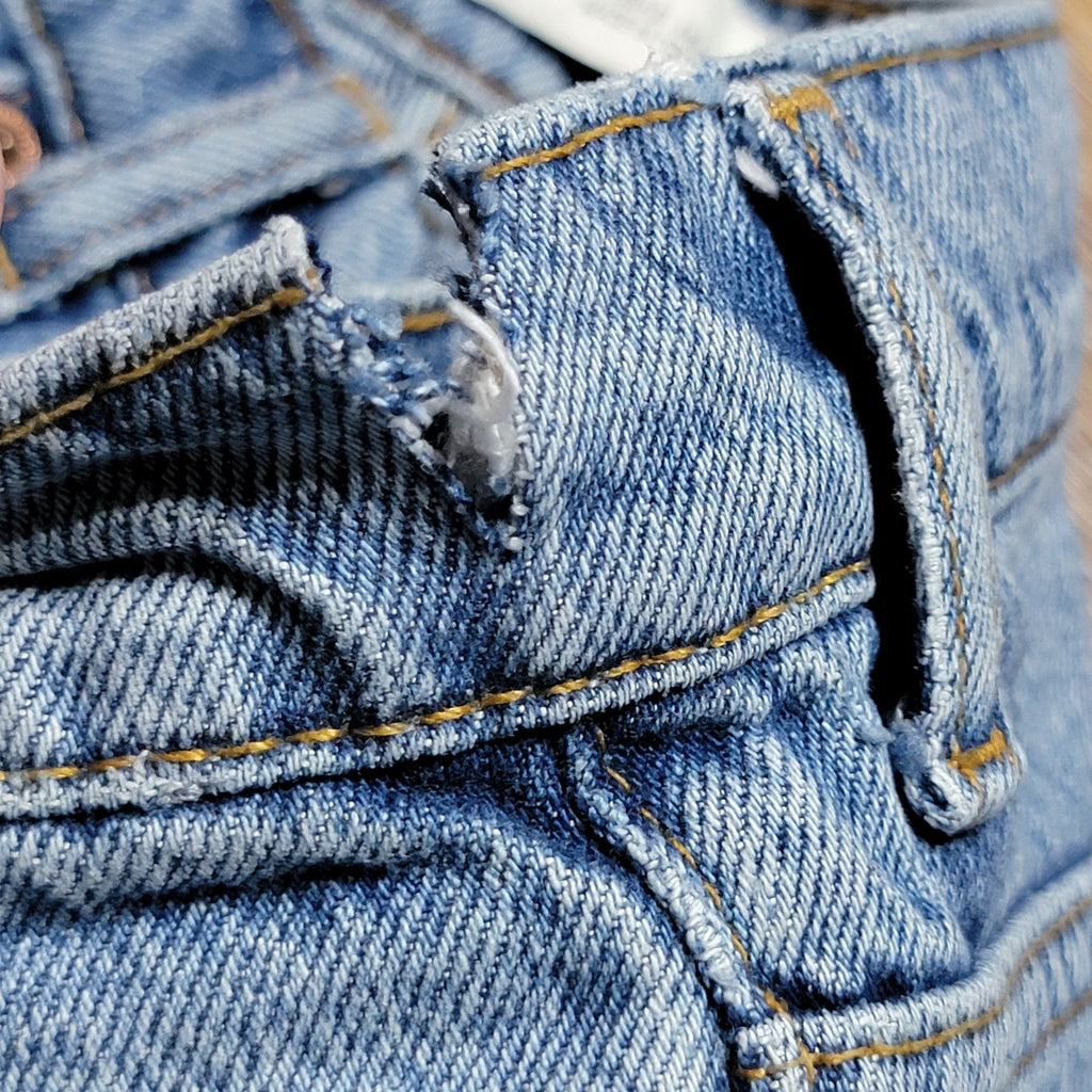 Zara 90's Full Length Straight Denim Jeans w/ Raw Hem - Size 6