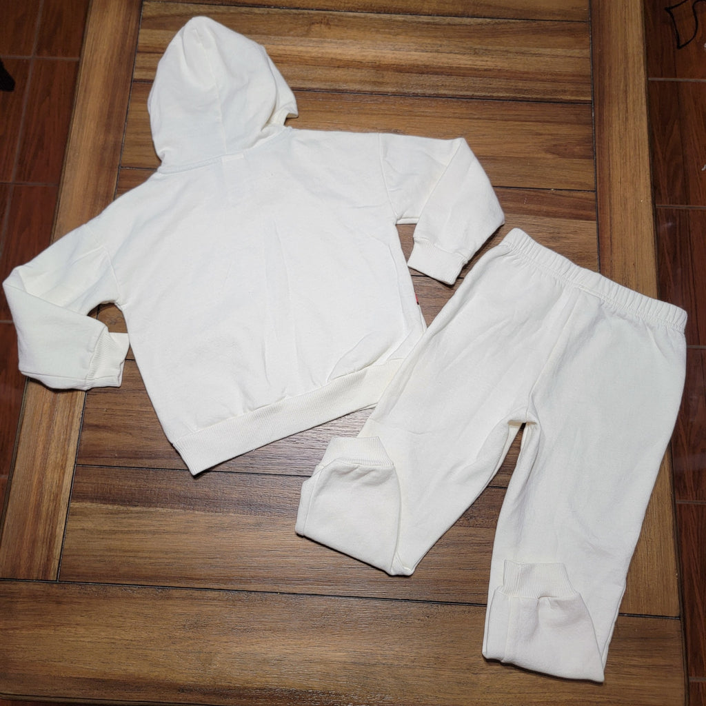 2 Pc The Grinch White Hooded Jogger Set "Feeling Extra Grinchy Today" - Size 5
