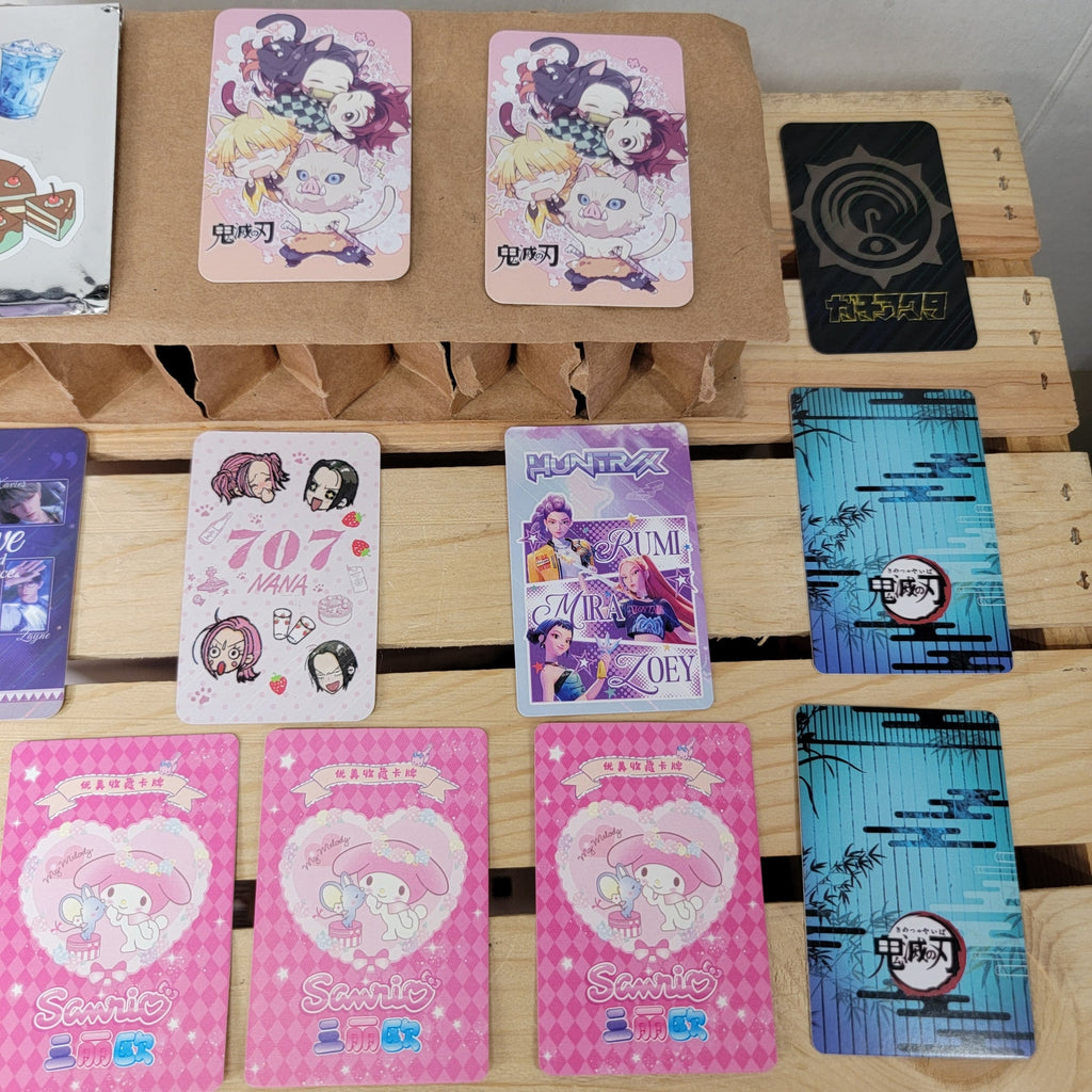 Set of 15 Random Collectible Anime Cards