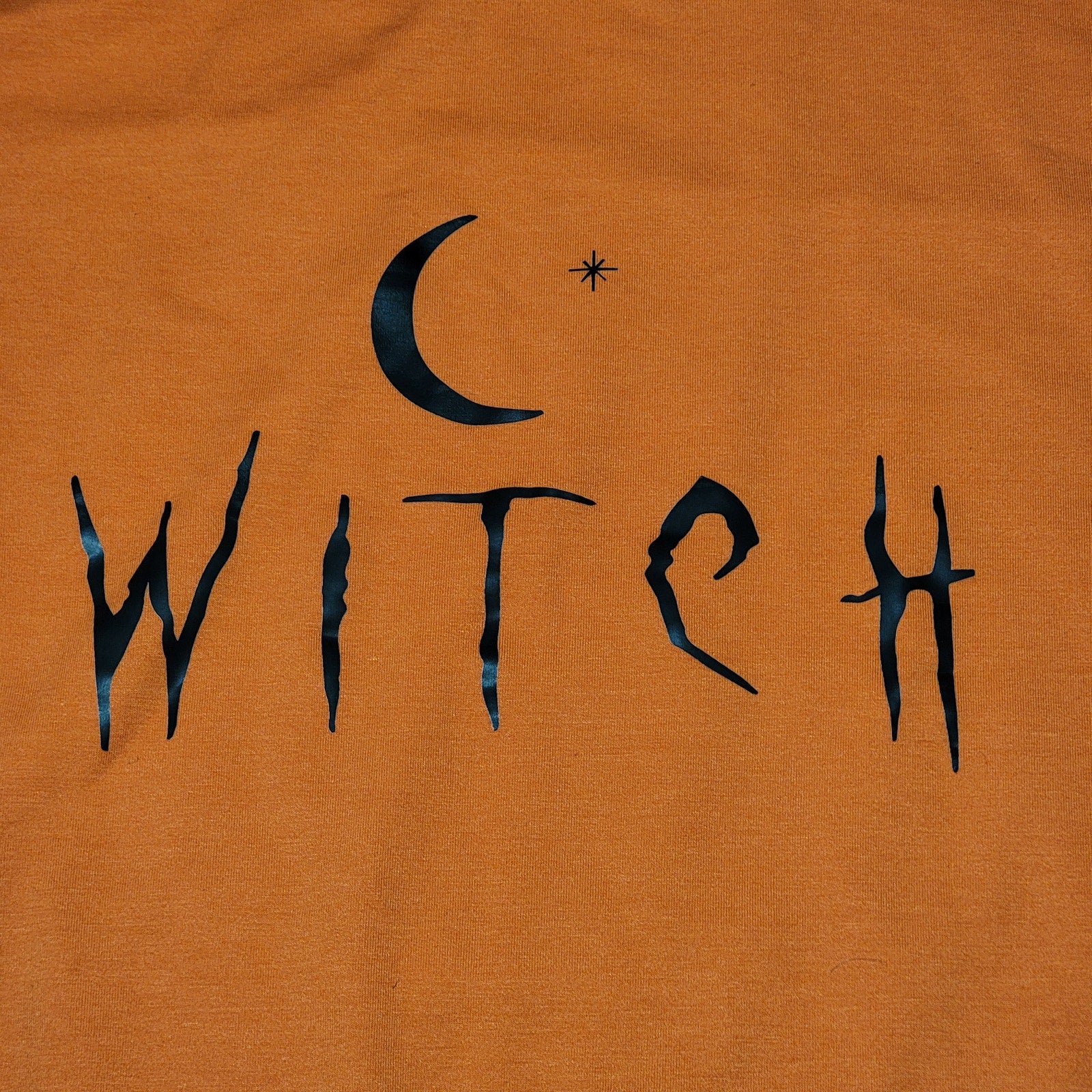 Unbranded Witch LS Orange Sweatshirt - Size Medium