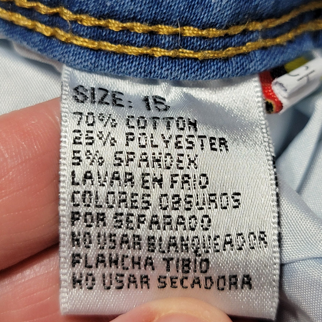Bamboo Jeans Hi-Rise Denim Jeans - Size Junior 15