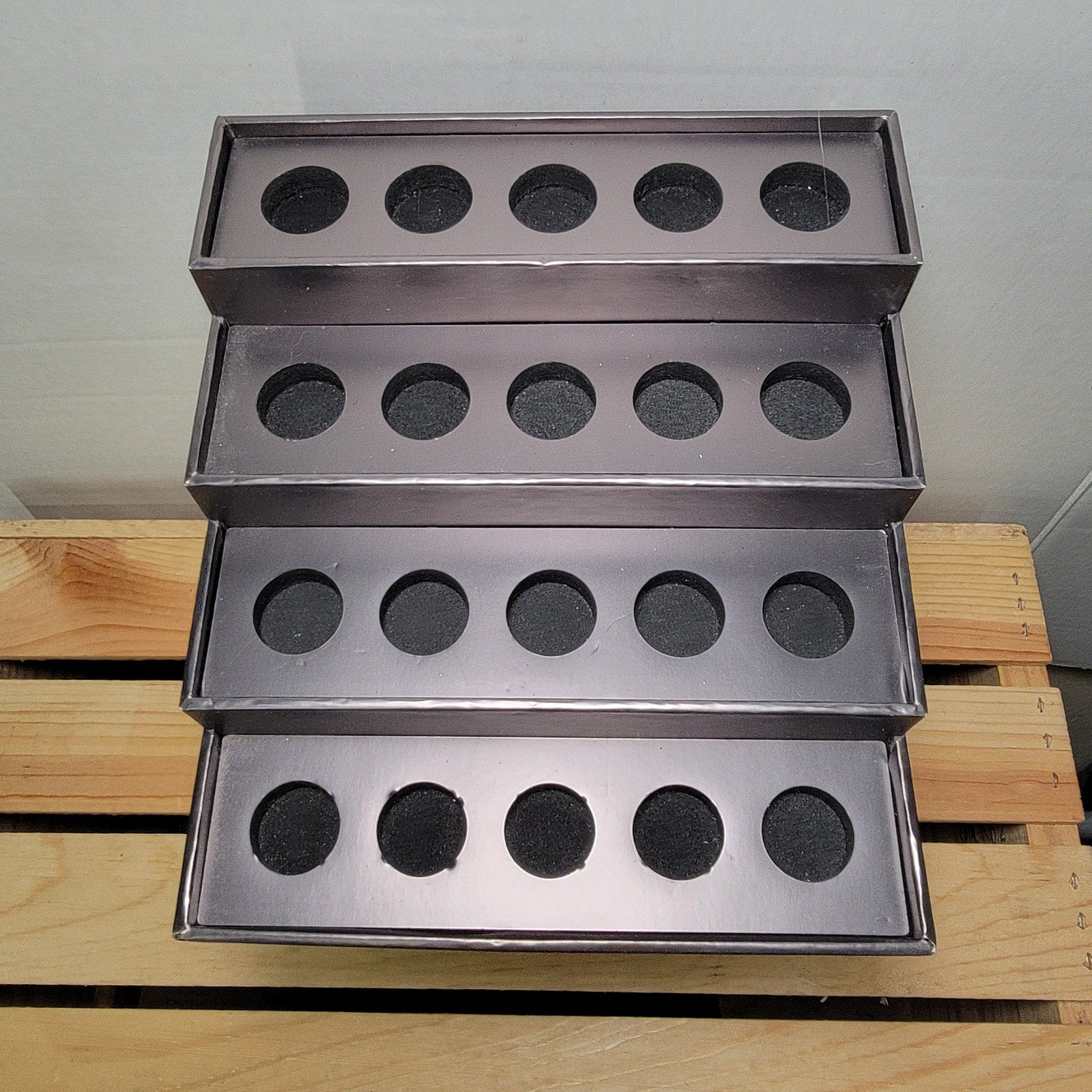 Grey Jeffree Starr Cosmetics Velvet Trap Makeup Display Holder - NWOT
