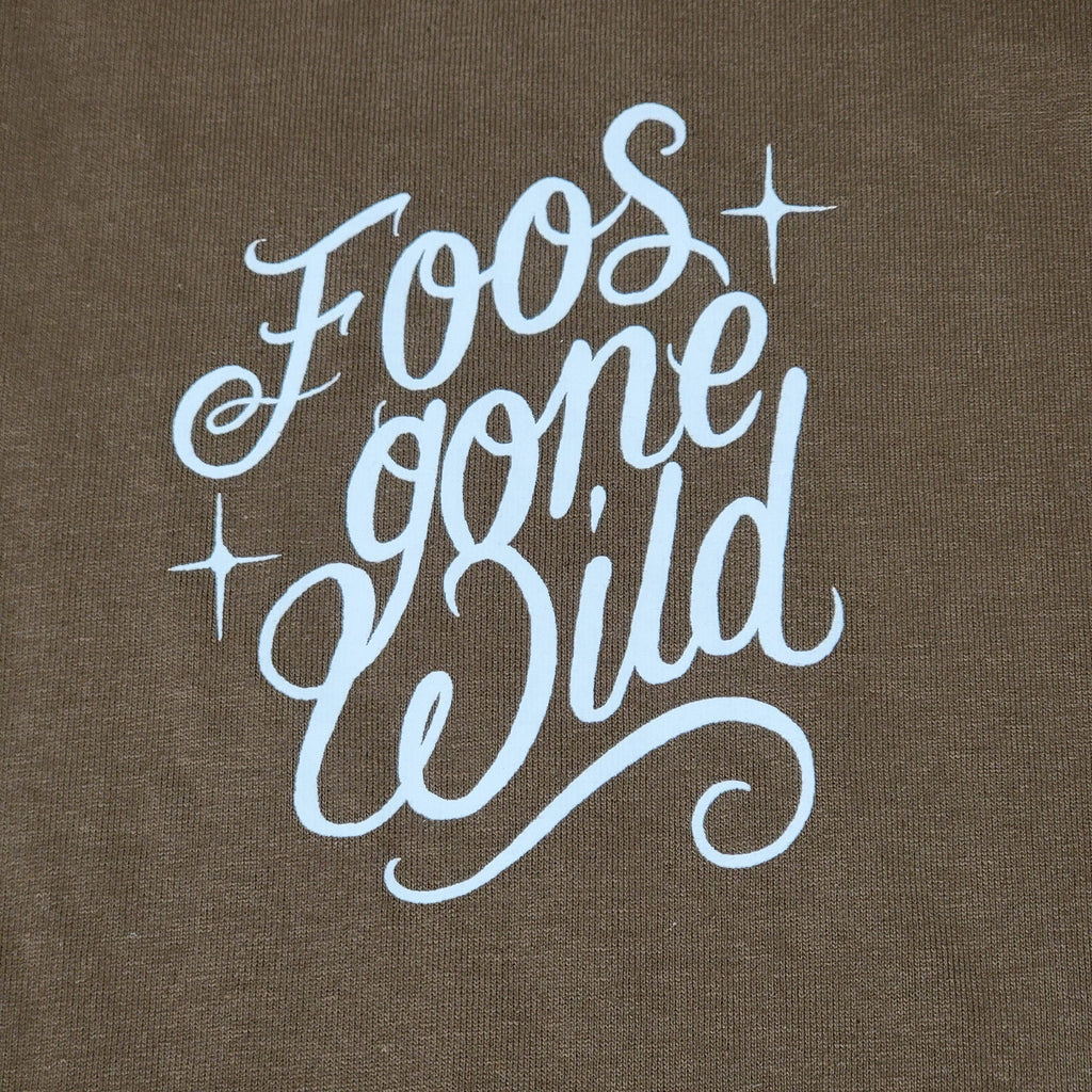 Foos Gone Wild Brown Unisex Tee w/ Tattoo Inspired Graphics - Size XL
