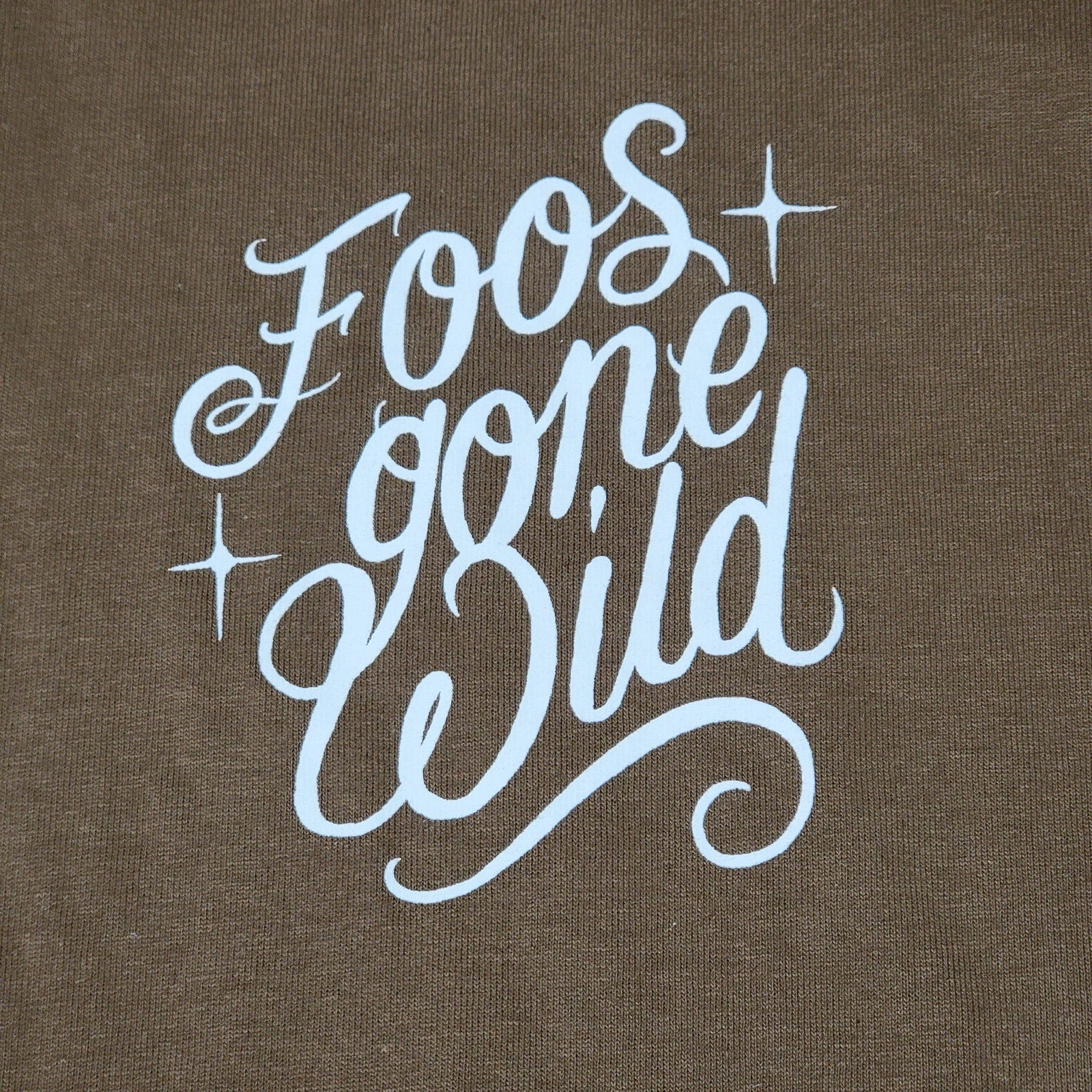 Foos Gone Wild Brown Unisex Tee w/ Tattoo Inspired Graphics - Size XL