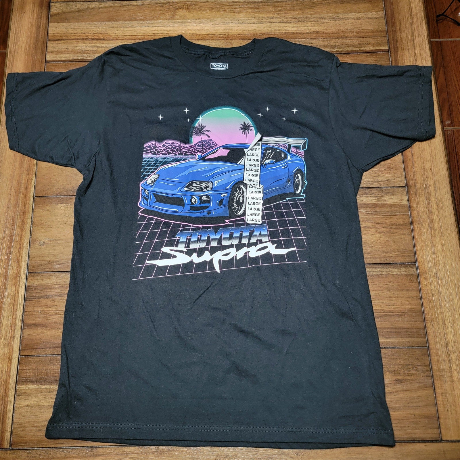 Toyota Official Black Unisex Tee (Spencer's) "Toyota Supra" - Size Large NWT