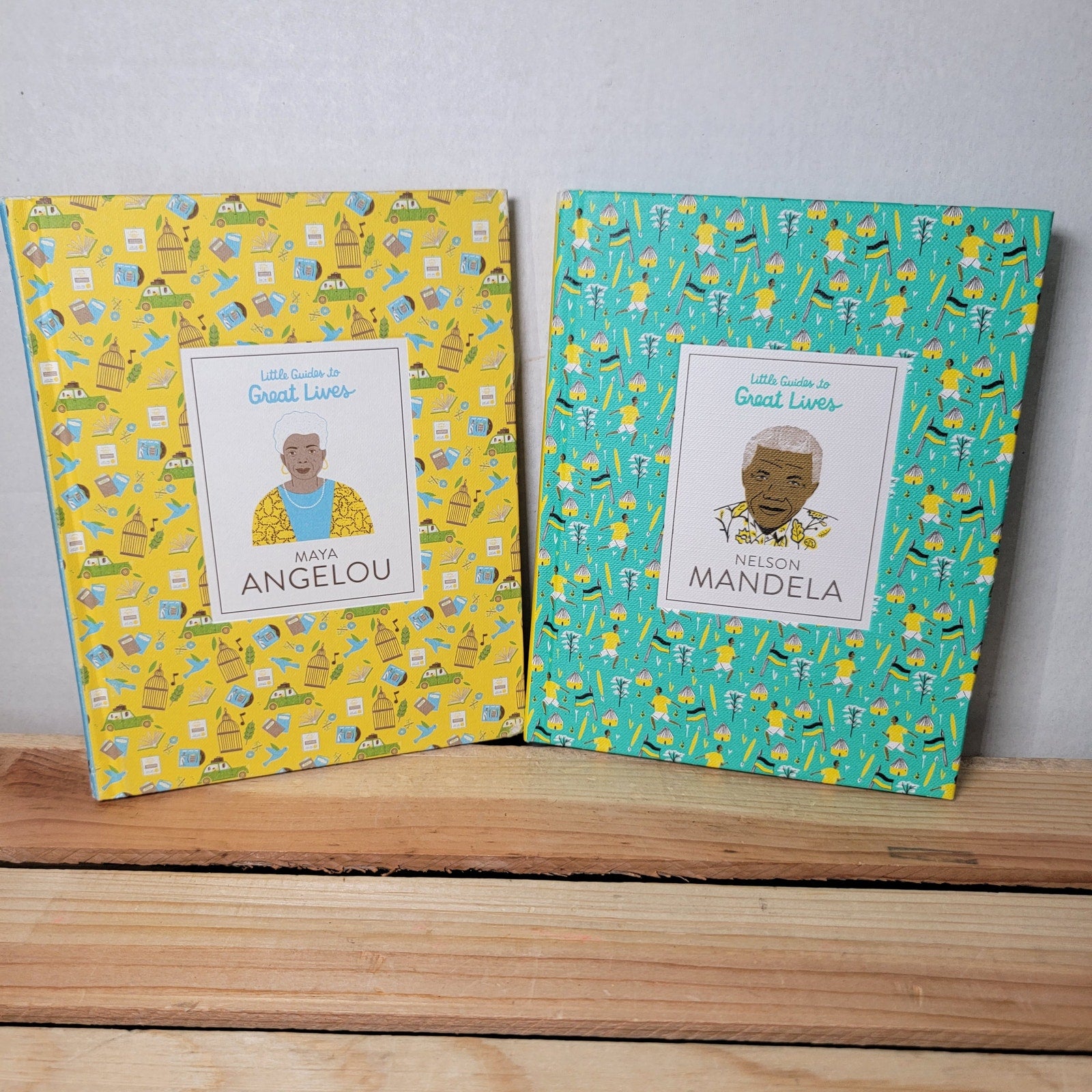 Set of 2 Little Guides To Great Lives: Nelson Mandela & Maya Angelou