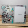 New Orleans Bourbon Street 3.5" x 5.5" Glass Picture Frame - NWB