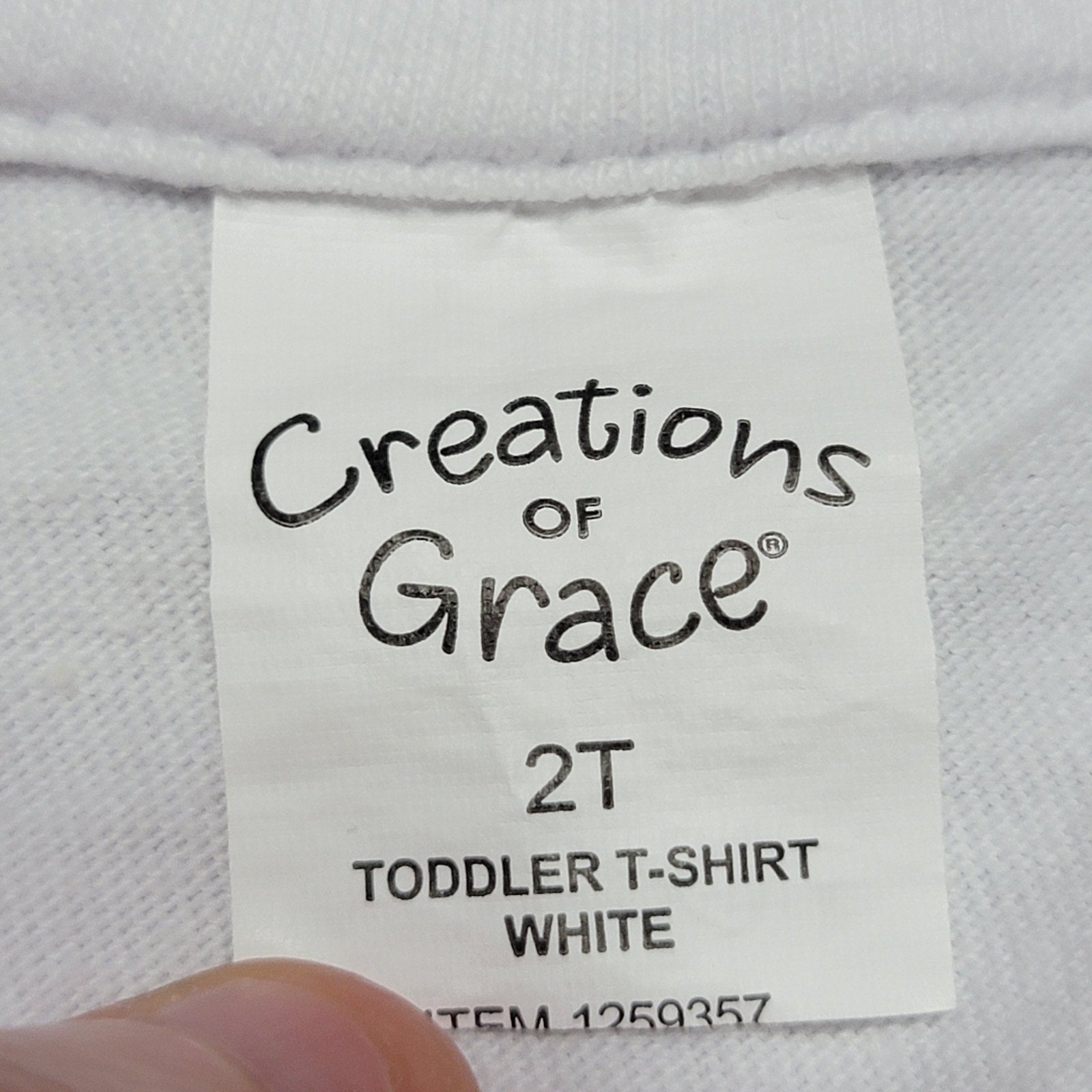 Creations Of Grace Toddler Easter Tee "Big Hoppa" - Size 2T