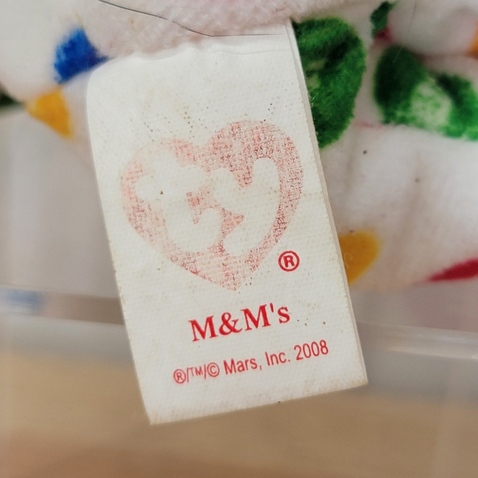 TY Beanie Baby M&M's the Bear Multicolored Version (Walgreen's Exclusive)