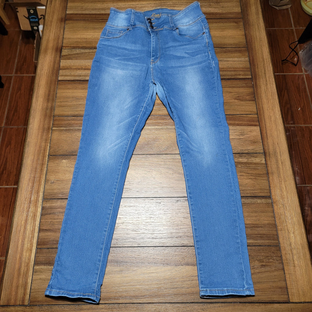 Bamboo Jeans Hi-Rise Denim Jeans - Size Junior 15