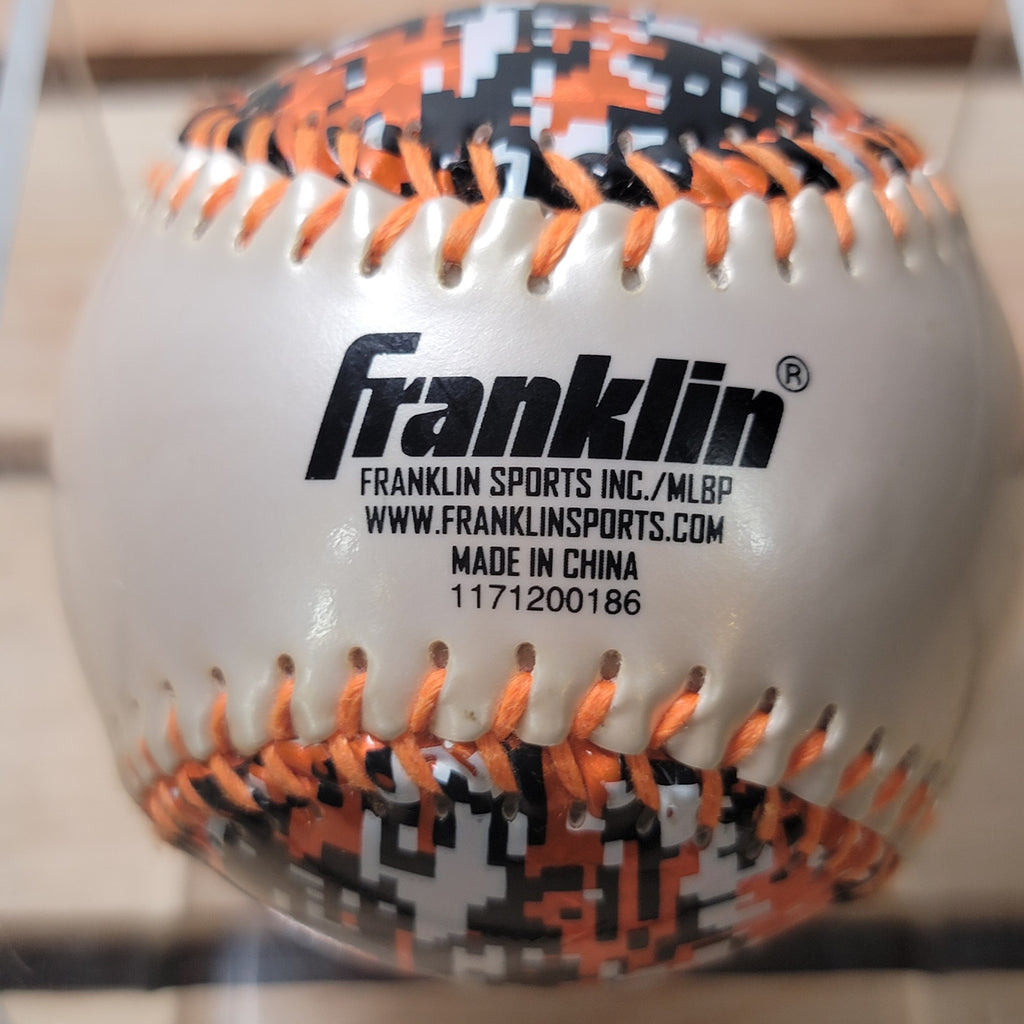Franklin Soft Strike Orange & Black Camo Chrome Indoor / Outdoor Baseball