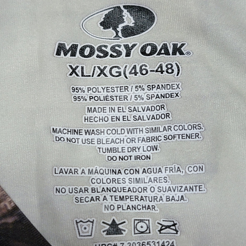Mossy Oak Insect Repellent Flex Fabric Green Camo Shirt - Size XL (46-48) NWT