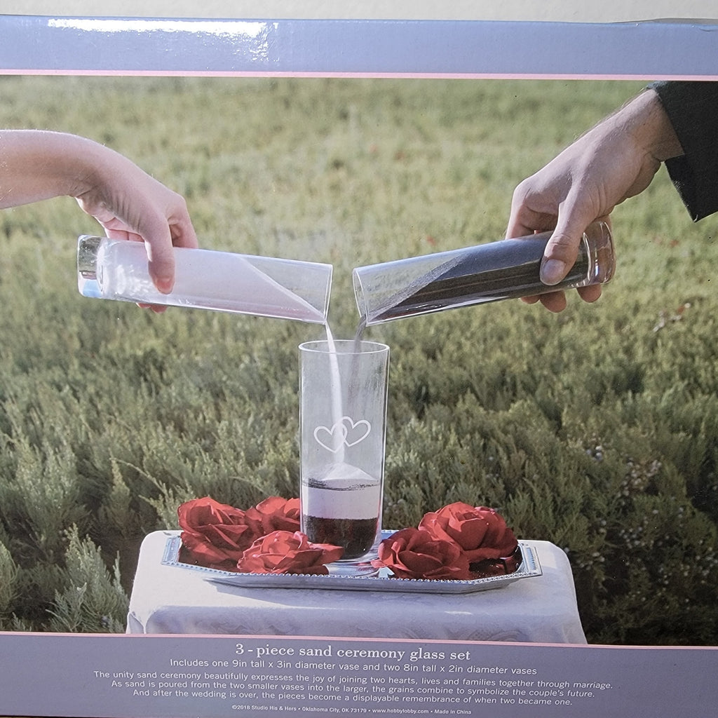 Studio His & Hers Sand Ceremony Glass Set - NEW